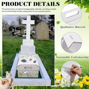 <span class=keywords><strong>Cercueil</strong></span> pour animaux de compagnie en <span class=keywords><strong>carton</strong></span> pliable écologique, boîte funéraire biodégradable pour animaux de compagnie pour les services funéraires - Product Image 3