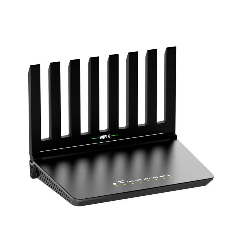 เสาอากาศสีดำ 8 ต้น 5G ดูอัลแบนด์/กิกะบิต 1800M