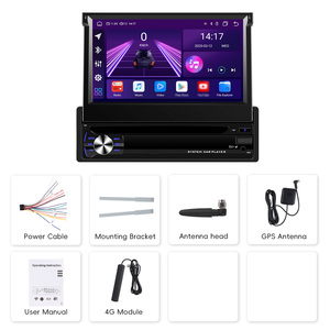 Podofo 7 pouces <span class=keywords><strong>Autoradio</strong></span> 6 + 128G 8core Android Rétractable Car Audio Sans Fil Carplay/Android Auto DSP EQ Wifi GPS FM/AM/RDS - Product Image 6