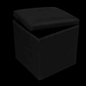 Modern <b>Stool</b> Living Room Furniture <b>Storage</b> Box Fabric Stainless Steel Bamboo Highest Quality Sample Available - Product Image 3
