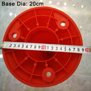 Seguridad vial en la carretera, 750mm/75cm, poste de advertencia naranja/rojo, poste delineador con cinta reflectante de alta calidad - Product Image 3