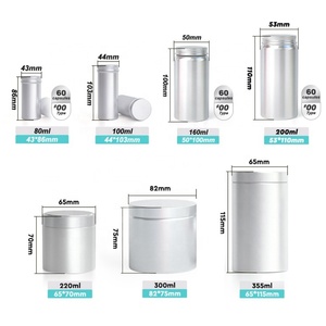 Merrynewon – Pot en aluminium personnalisable de 100 ml, 160 ml, 200 ml avec bouchon à anneau de fermeture pour huile de poisson, médicaments et pilules - Product Image 4