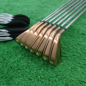 Brand New Right Handed Iron 7pcs Golf Clubs Vintage Copper <b>Set</b> 4-9p Stiff Flex Graphite/steel Shaft Portable Head Cover Free - Product Image 4