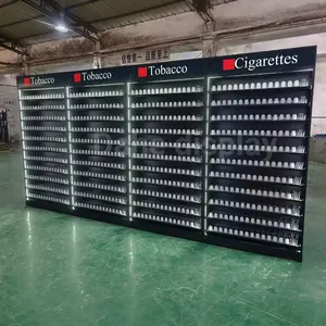 Cigarro Cabinet Stand Display Packs Wine Tobacco Display Showcase Store Cigarros Display Rack Com Luz Led