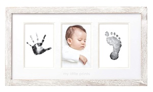 2020 Amazon Venta caliente personalizada MDF bebé mano y Kit huella <span class=keywords><strong>de</strong></span> marco <span class=keywords><strong>de</strong></span> foto recién nacido regalo - Product Image 2