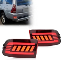 Feu arrière LED à lentille rouge, réflecteur de pare-chocs, feu antibrouillard, feu de jour, feu de freinage, clignotant, ensemble de feux pour Toyota 4 Runner 2003-2005