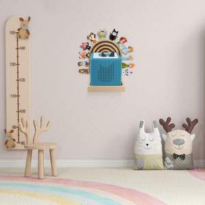 Estante de <span class=keywords><strong>Pared</strong></span> Magnético para Toniebox, Personalizado para Habitación <span class=keywords><strong>Infantil</strong></span>, de MDF Blanco, Flotante, para Toniebox - Product Image 4
