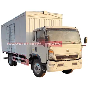 8 tấn đến 15 tấn xe tải HOWO van lan rộng xe tải cánh cho ngành công nghiệp bán buôn và bán lẻ xe tải chở hàng hộp WhatsApp + 86 15897603919