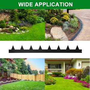 Borde Rectangular de Acero Corten Negro de 4.5'' con Textura de Óxido para Jardín y Paisajismo con Estacas - Product Image 5