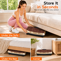 Plateforme vibrante Crazy Fit Massage Fitness Power Body Sculpting 2 en 1 pour exercices de musculation