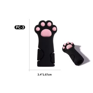 Cuticle Nipper Cat Paw Protective Cover Sleeve Set Dead Skin Tweezers Nail Scissors <b>Cap</b> Pedicure Tool Nipper Cover Sleeve - Product Image 6