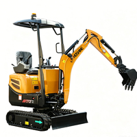 Mini-excavatrice compacte adaptée aux terrains complexes, petite pelle pour le creusement de fossés, répondant aux exigences des acheteurs de projets mondiaux