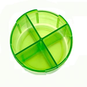 Boîte à pilules de voyage ronde 2022 avec 4 compartiments pour organiser les pilules - Product Image 3