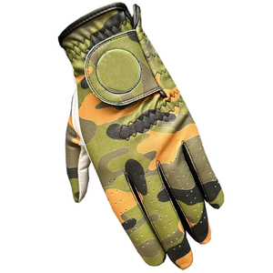 Guante de golf de cuero Cabretta Premium a precio de fábrica para hombres y mujeres Guantes de golf transpirables con logotipo personalizado Cierre de Velcro izquierdo - Product Image 1