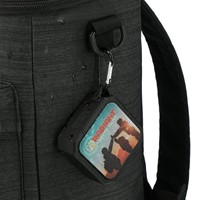Cadeaux promotionnels d'entreprise en plein air, haut-parleur stéréo portable HIFI Bluetooth étanche avec caisson de basses, logo personnalisé, matériau PVC, vente chaude
