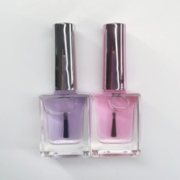 Vernis à ongles 15 ml à séchage rapide, à base d'huile, végétalien, marque privée, base coat et top coat, pour ongles normaux