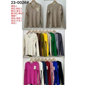 Cardigan donna colore assortito con scollo a v all'ingrosso Casual modello leopardo maglione invernale con Logo anteriore decorazione con bottone - Product Image 1
