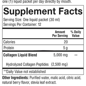 פרטי תווית קולגן 5000 מ "ג תוספת קולגן לשיער בריא לעור ולציפורניים - Product Image 2