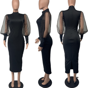 Abiti <span class=keywords><strong>da</strong></span> chiesa neri elegante lavoro ufficiale moda <span class=keywords><strong>femminile</strong></span> ufficio formale <span class=keywords><strong>da</strong></span> donna indossa abiti <span class=keywords><strong>da</strong></span> donna <span class=keywords><strong>da</strong></span> carriera - Product Image 3
