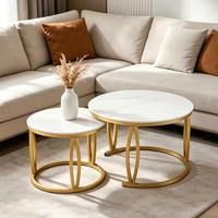 Table basse en fer forgé et verre avec plateau en pierre de quartz, mobilier de salon multifonctionnel de luxe