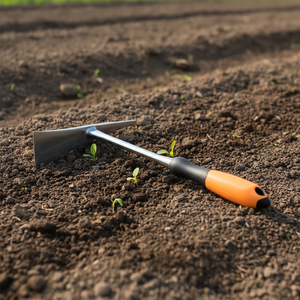SINOTOOLS Outil à main pour la maison, petite <span class=keywords><strong>houe</strong></span> <span class=keywords><strong>de</strong></span> jardinage avec manche en caoutchouc et lame en acier - Product Image 1