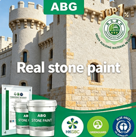 Peinture pour pierre véritable à haute couvrance et teinte claire, peinture murale extérieure pour villas et façades de bâtiments résidentiels de couleur claire