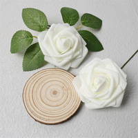25 pièces de fleurs artificielles en mousse, roses, décoration de mariage DIY, cadeau pour la Saint-Valentin, bouquet de mariée