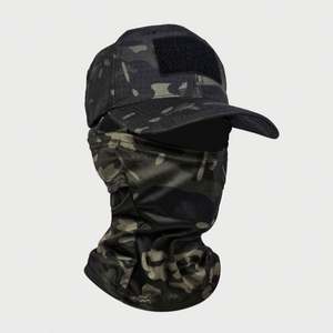 Casquettes de baseball camouflage en gros en stock avec cagoule de moto intégrée, 100% coton, unisexe, boucle en cuivre doré, tissu courant - Product Image 4