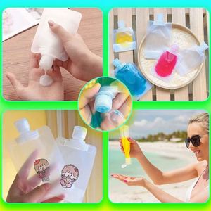 30/50/100ml Travel Size Empty Squeeze <b>Bags</b> Lotion Dispensing <b>Bags</b> Reusable Liquid Leakproof Shampoo Cosmetic Storage <b>Bags</b> - Product Image 4