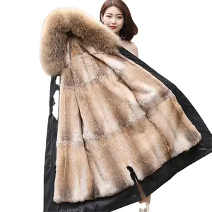 Wide varieties parka real fur real fur coat women fur parka men