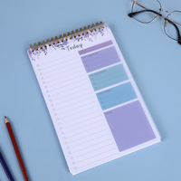 Cahier à spirale simple bobine Cahier de calendrier quotidien hebdomadaire créatif