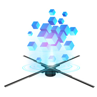 Ventilateur holographique 3D de 60 cm, mural, avec contrôle WiFi via application, affichage numérique LED HD, OEM, pour intérieur, pour salle d'exposition