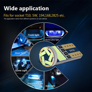 Tùy chỉnh 5 Wát 15smd 4014 chip Dome <span class=keywords><strong>T10</strong></span> Festoon nội thất <span class=keywords><strong>LED</strong></span> bóng đèn cho Halogen đèn xe <span class=keywords><strong>T10</strong></span> <span class=keywords><strong>LED</strong></span> bóng đèn xe - Product Image 3
