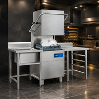 Lave-vaisselle électrique intelligent autonome Davosa, sécheuse de type hotte pour écoles et hôtels, lave-vaisselle commercial