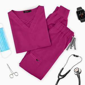 Wholesale Nurse Uniform Sets Personalized Soft Spandex Fabric Scrubs <b>Suits</b> Anti-Wrinkle Hospital Uniforms Women <b>Suit</b> Spa Uniform - Product Image 3