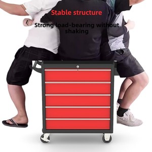 Heavy Duty Iron Auto Repair Tool <strong>Cart</strong> with Thickened Construction Mobile Storage Wheels2 Drawers Customizable OEM/ OBM HS-150 - Product Image 2