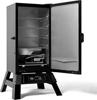 Fumoir numérique WiFi Masterbuilt 710, design vertical, 711 pouces carrés de surface de cuisson Grilles à fumer chromées de 4 pouces avec chargeur de copeaux de bois