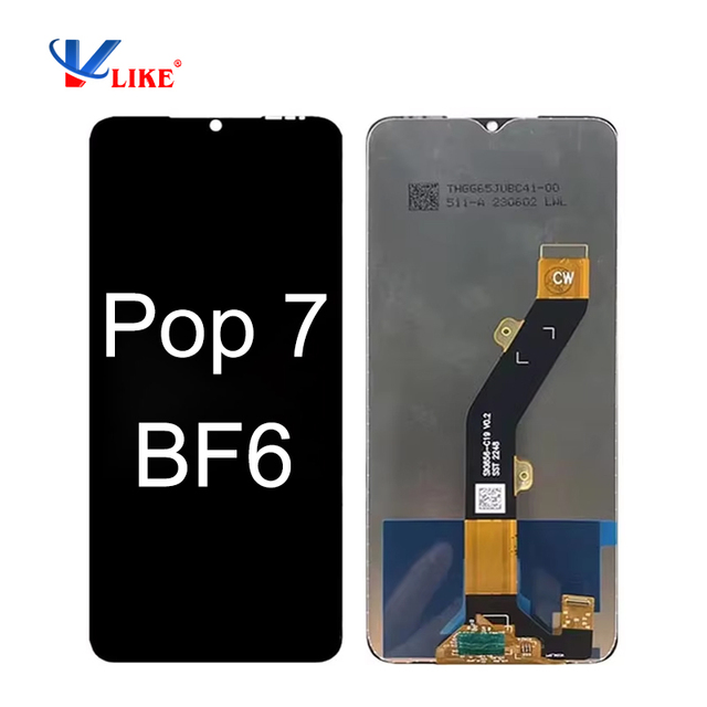 Mobile Phone LCDs for Tecno Pop 7 BF6 Lcd Screen Wholesale for Tecno Pop 7 Pro Display Pantalla for Tecno Pop 7 Pro Touch Screen