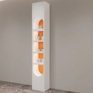 Vitrina de Exhibición de Cosméticos para Salón de Belleza de Alta Gama <span class=keywords><strong>EMMA</strong></span>, Pintada, Comercial, Moderna, Irregular, para Productos para el Cuidado de la Piel y Esmalte de Uñas - Product Image 3