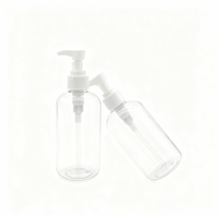 Bouteilles en plastique PET personnalisées de 250 ml avec pompe pulvérisatrice de 24 mm et décalcomanie pour emballage de savon liquide et shampoing – Vente en gros