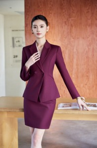 Traje Formal para Cajero de Banco, Combinación de Colores Calmos, <span class=keywords><strong>Blazer</strong></span> Formal, Traje de Poliéster de Alta Densidad, Uniforme de Recepción para Hotel - Product Image 6