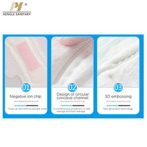 Serviettes hygiéniques en coton pur, vente en gros, pièces, serviettes hygiéniques à anions, de haute qualité et à bas <span class=keywords><strong>prix</strong></span> - Product Image 6
