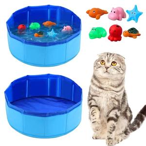 Baño y piscina plegable moderna <span class=keywords><strong>para</strong></span> perros y gatos, agua <span class=keywords><strong>de</strong></span> peces, juego automático sin fin, juguete interactivo <span class=keywords><strong>para</strong></span> <span class=keywords><strong>limpieza</strong></span> <span class=keywords><strong>de</strong></span> mascotas, lavabo <span class=keywords><strong>de</strong></span> agua - Product Image 3