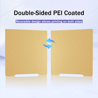 Plaque de construction pour imprimante 3D Creality K2/K2 Pro (270x293mm) en acier à ressort double face