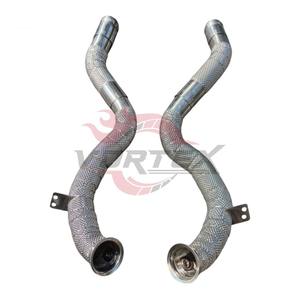 Système d'échappement Vortex haute performance en acier inoxydable 1,5 mm pour Mercedes-Benz C63 / C63s W205 - Product Image 3