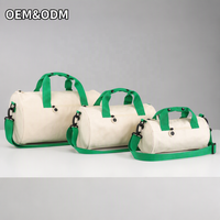 Tas Duffel Perjalanan Tahan Air Kapasitas Besar Custom dengan Logo Sesuai Pesanan, Tali Lepas Pasang, dan Kancing Tekan untuk Hadiah Tim Gym