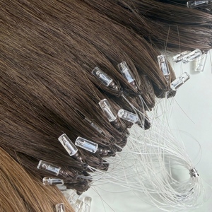 Extensions de cheveux en plumes H6 de style nouveau pour salon, extensions de cheveux humains vierges invisibles à pointes en H, résultat naturel et invisible pour salon - Product Image 5