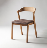 Chaise de salle à manger en bois massif de conception moderne nordique pour tabouret de restaurant commercial utilisation de conférence de bureau à domicile pour meubles de maison
