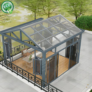 Nuevo Diseño de Solárium Triangular de Aluminio y Vidrio para Villa, con Doble Vidrio Templado para Terraza de Jardín - Product Image 2