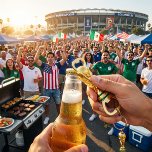 Llavero Abridor de Botellas con Trofeo de la Copa Mundial de Fútbol 2026, Metal, Logotipo Personalizado, Escudo de la Selección Nacional, Recuerdo para Aficionados al Fútbol, Estados Unidos, México, Canadá - Product Image 6